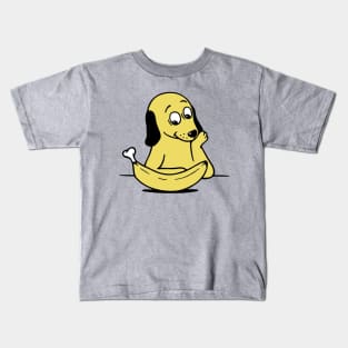 Dog Banana Kids T-Shirt